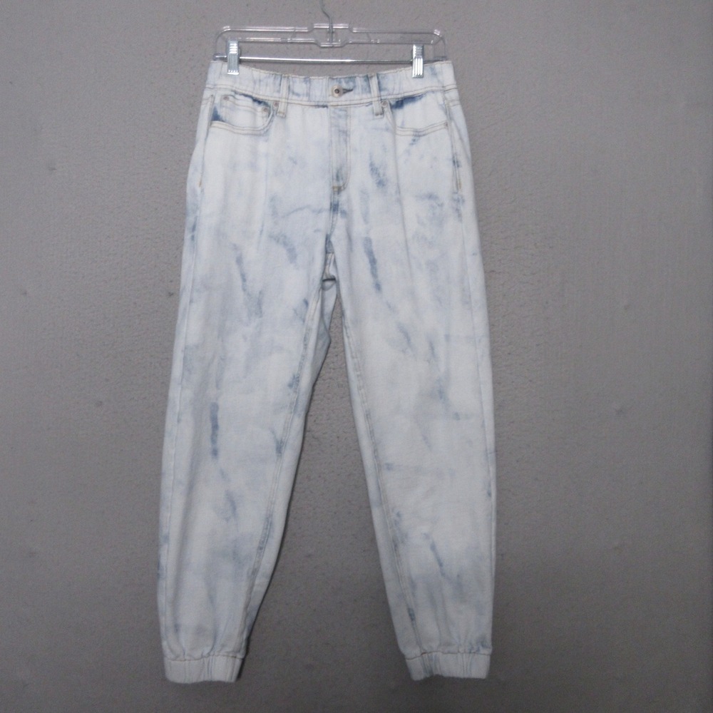 Rag & Bone Miramar Joggers Medium Blue Light Acid Wash Pull On Comfort Travel
